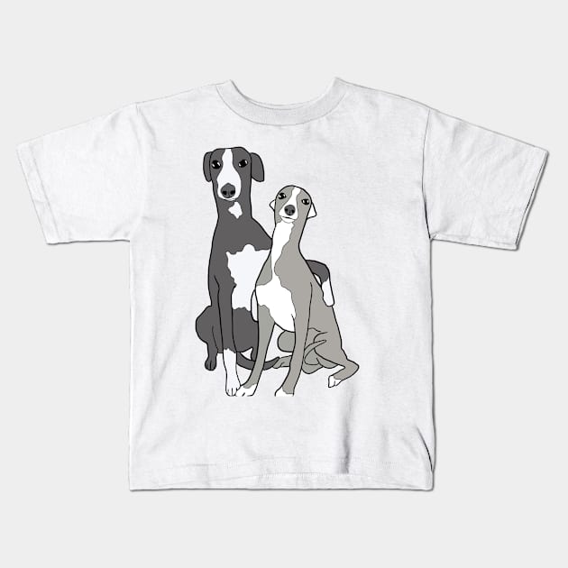 cute Dogos Kids T-Shirt by Sopicon98